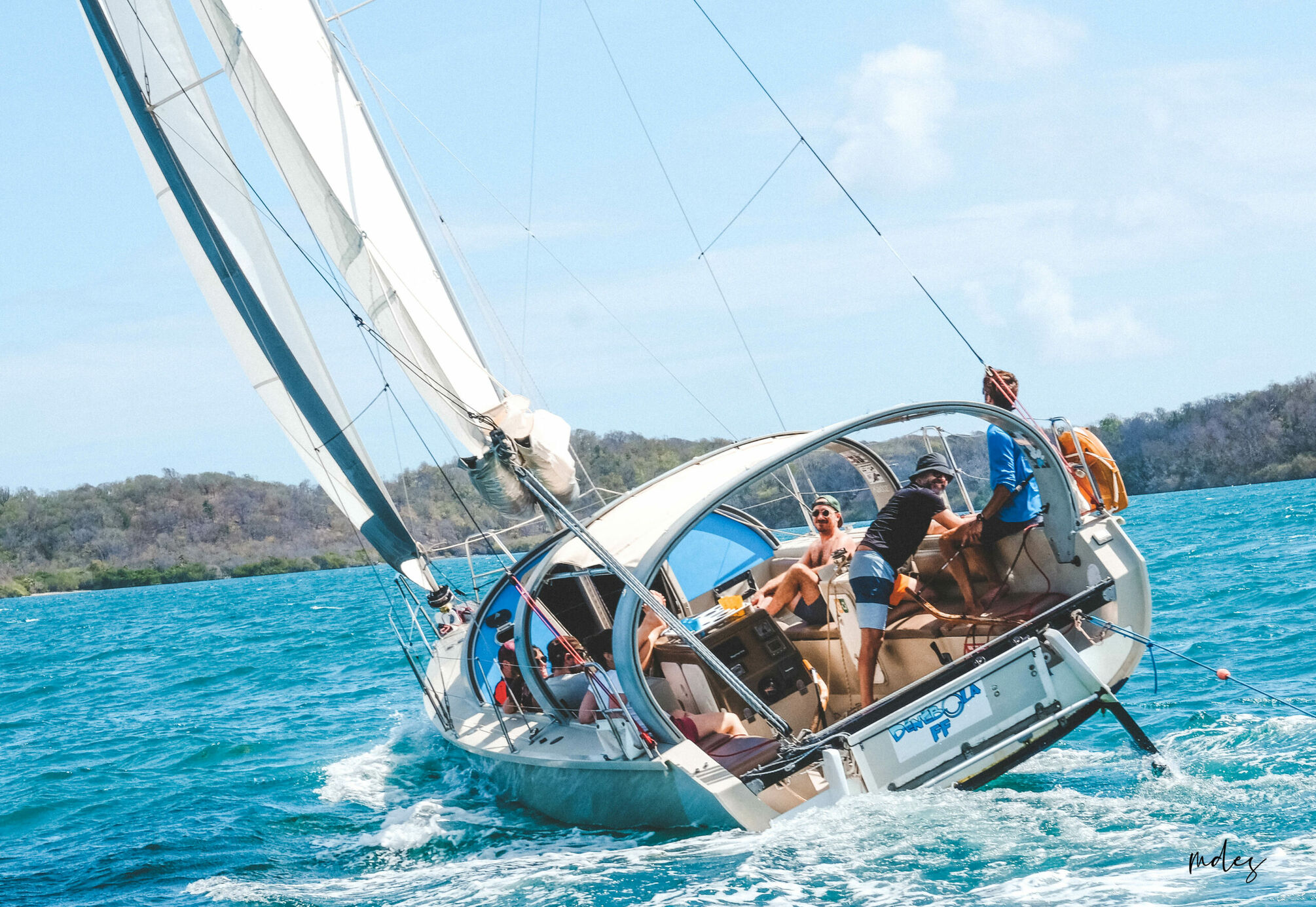 Dénébola sailing in Martinique