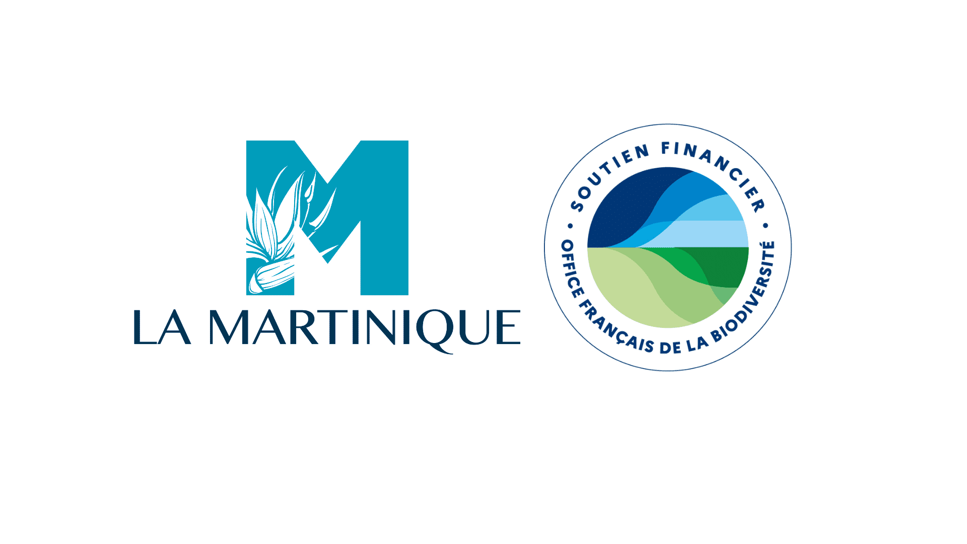 Logo of the Comité Martiniquais du Tourisme and the French Biodiversity Office